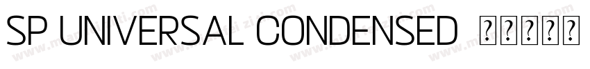 SP Universal Condensed字体转换